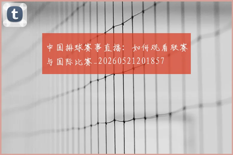 中国排球赛事直播:如何观看联赛与国际比赛_20260521201857